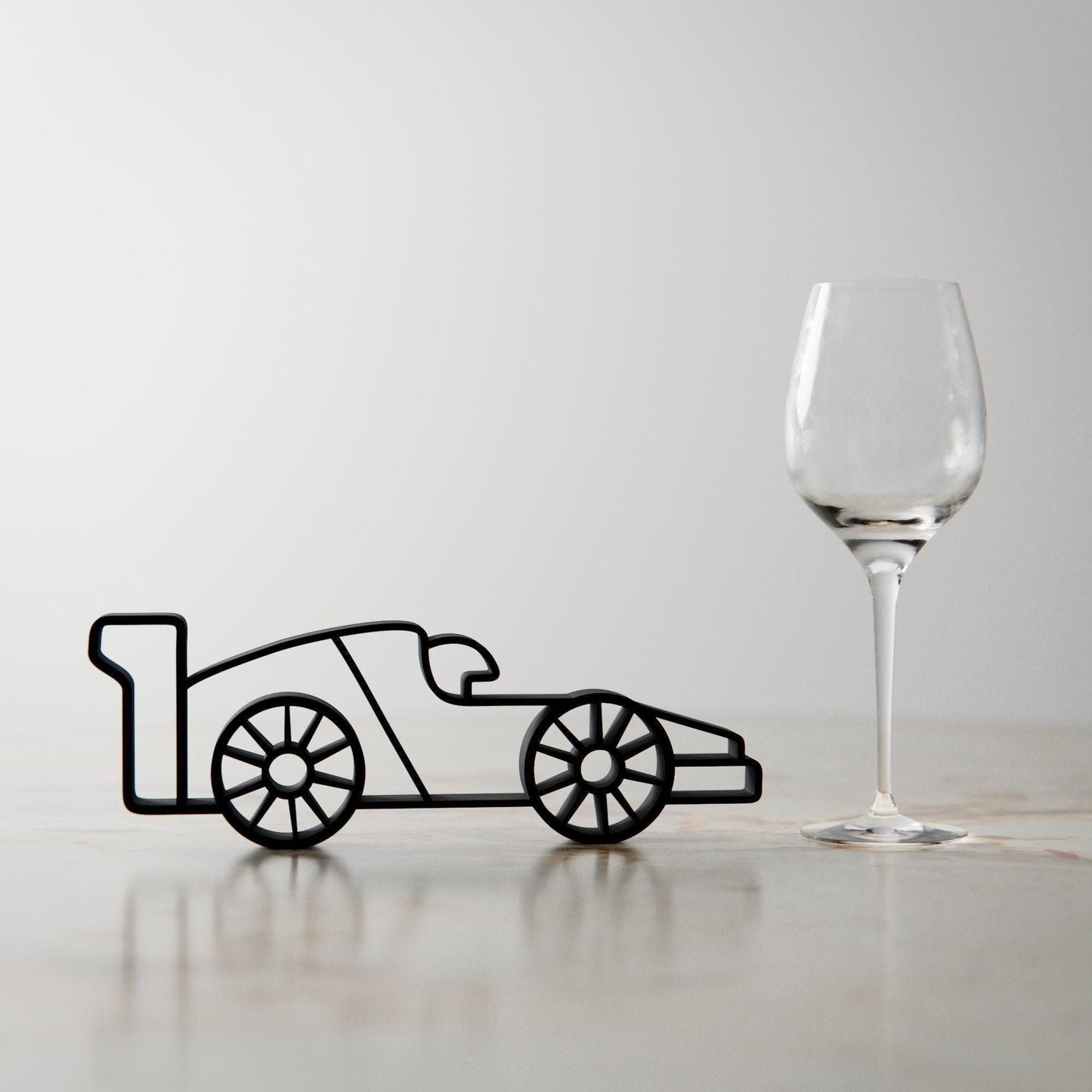 Formula F1 Racing Driver - Customized Line Art Figure