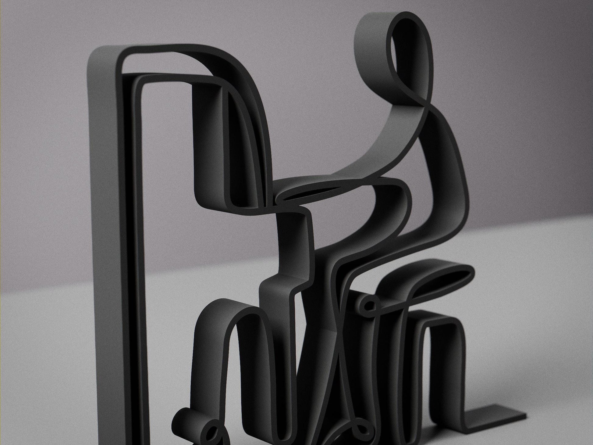 Pianist 02 - Customized Line Art Figure