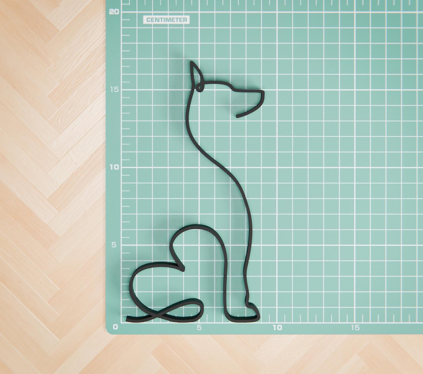 Doberman Dog 21 - Line Art Figure