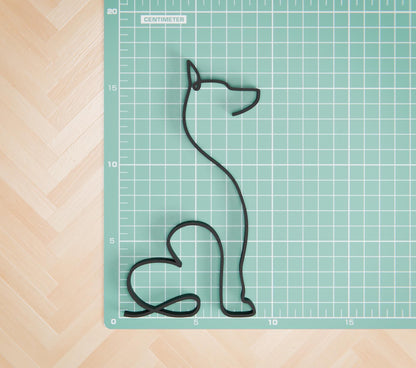 Doberman Dog 21 - Line Art Figure