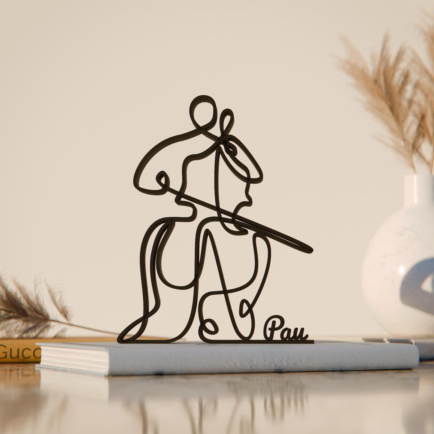 Cellist - Customized Line Art Figure