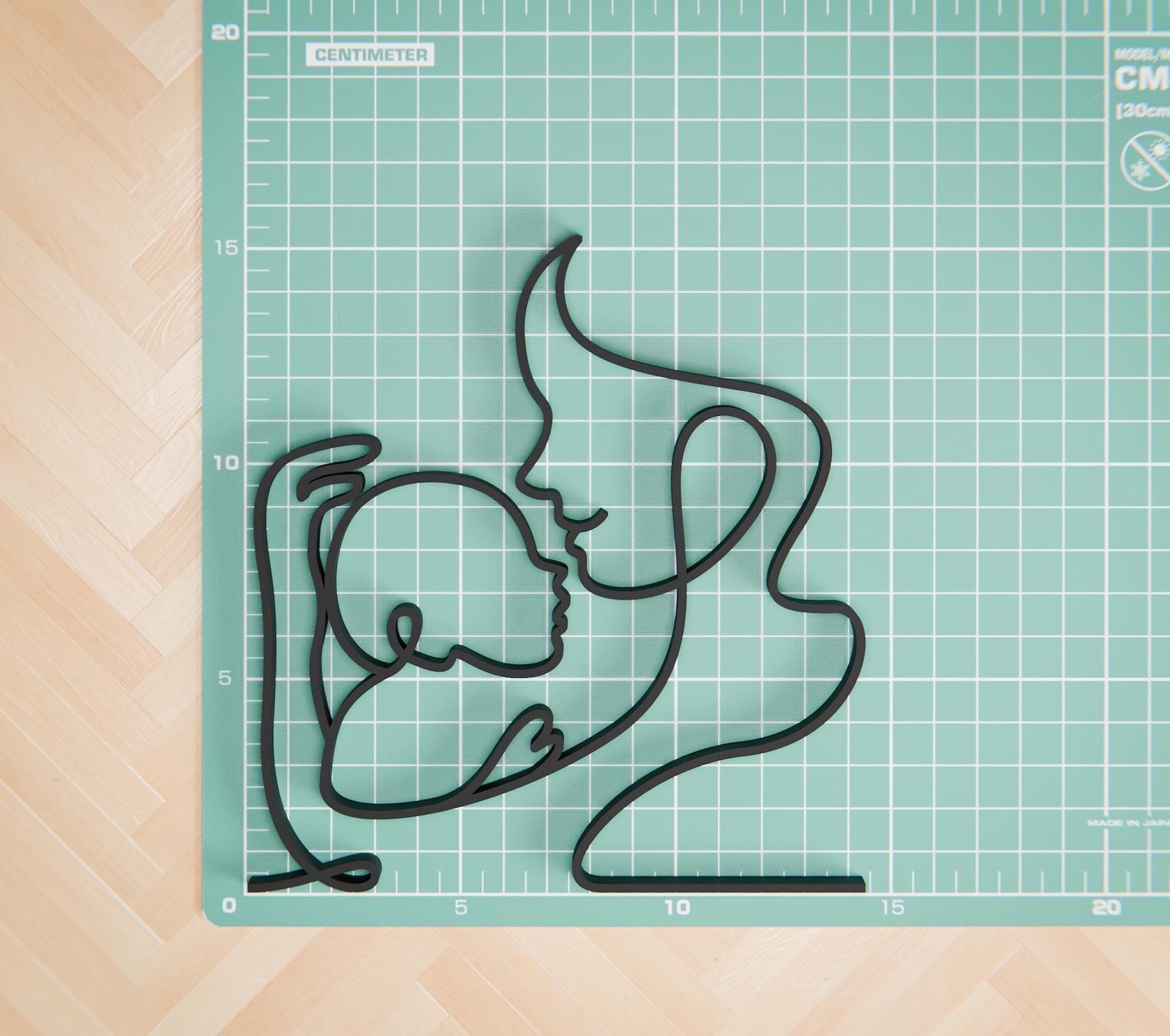 New Mom - Customized Line Art Figure