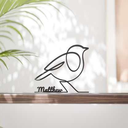 Bird Figure - Customized Line Art Figure