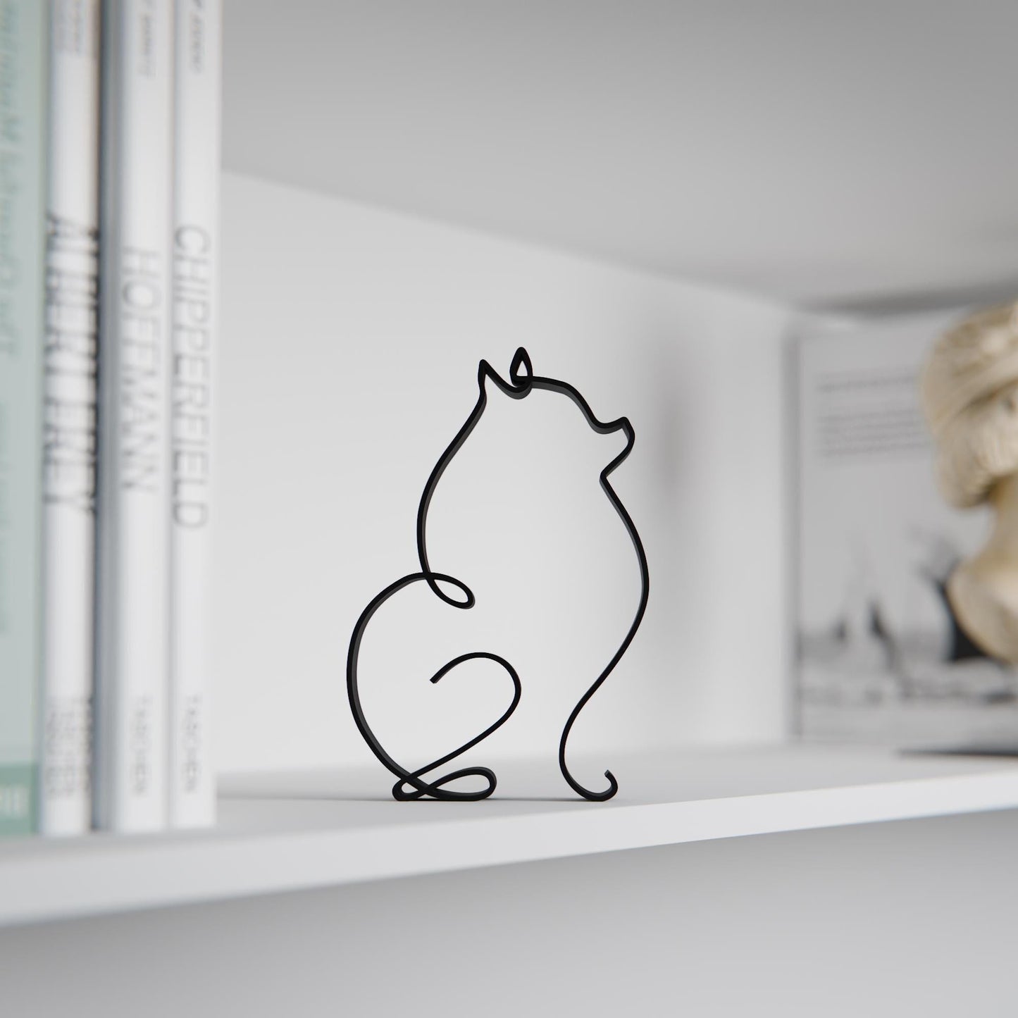 Pomeranian Dog 78 - Line Art Figure