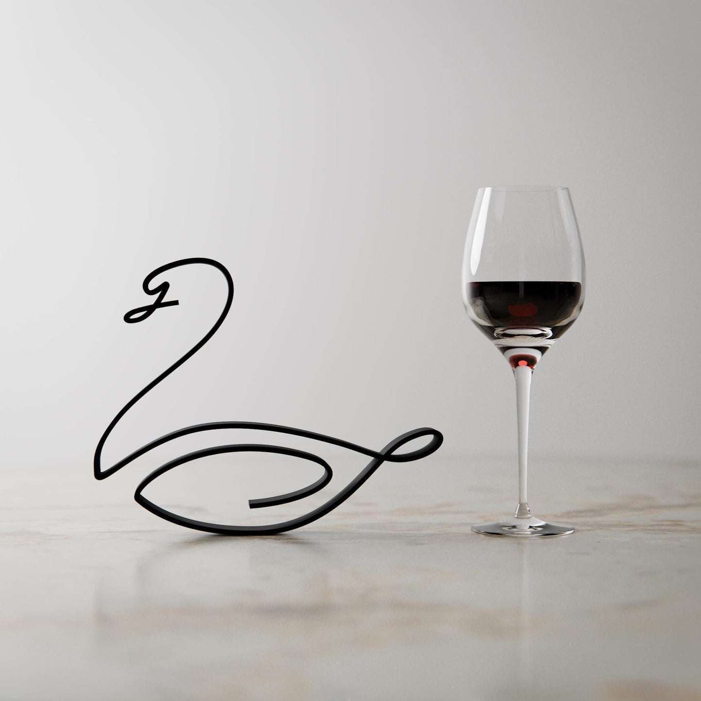 Swan - Line Art Figure