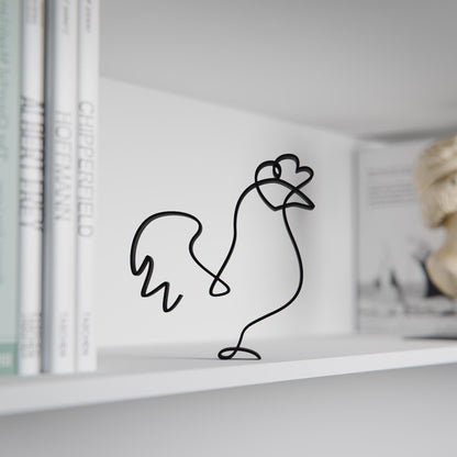 Chicken - Line Art Figure