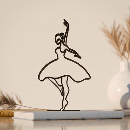 Ballerina 02 - Customized Line Art Figure