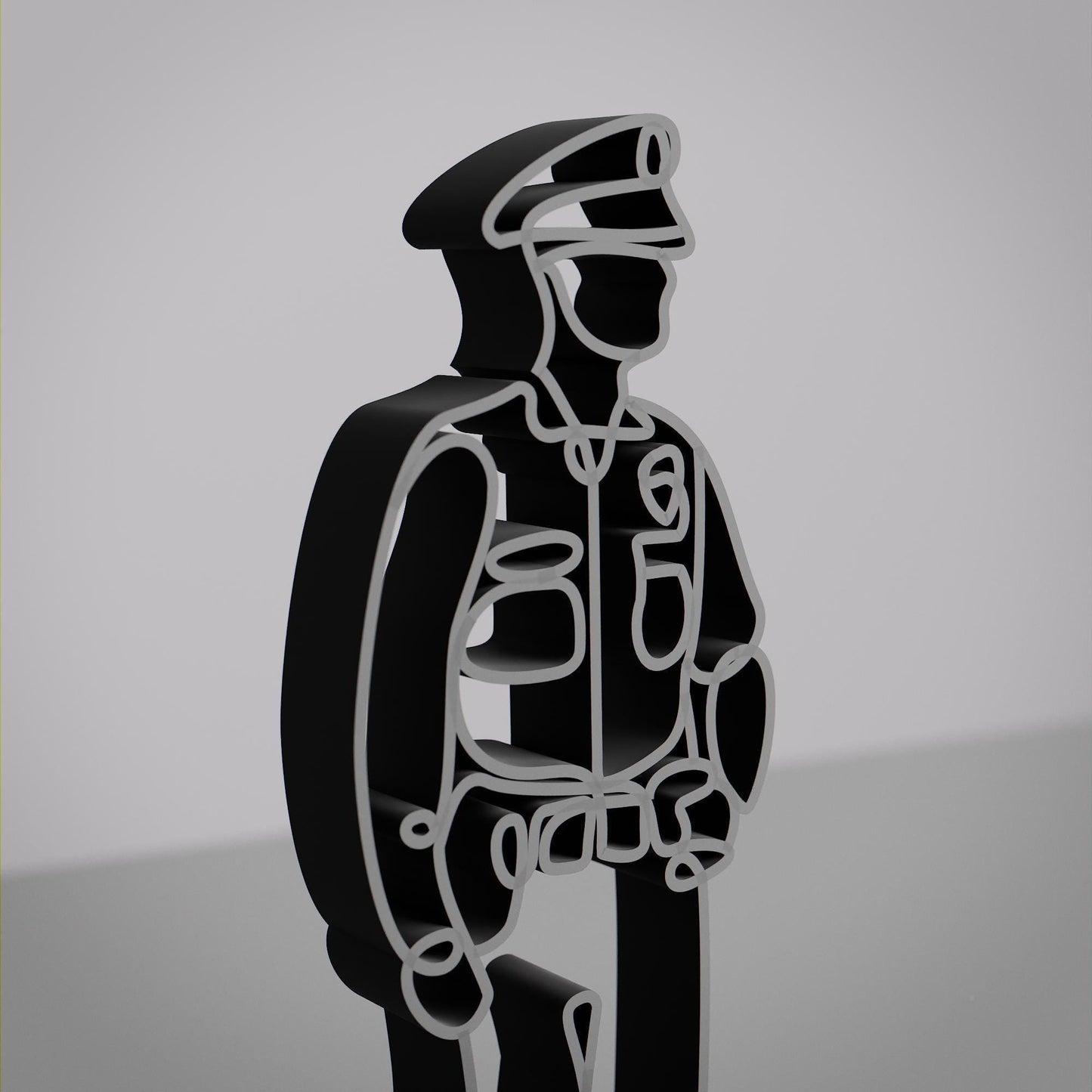 Policeman/Police Officer - Customized Line Art Figure