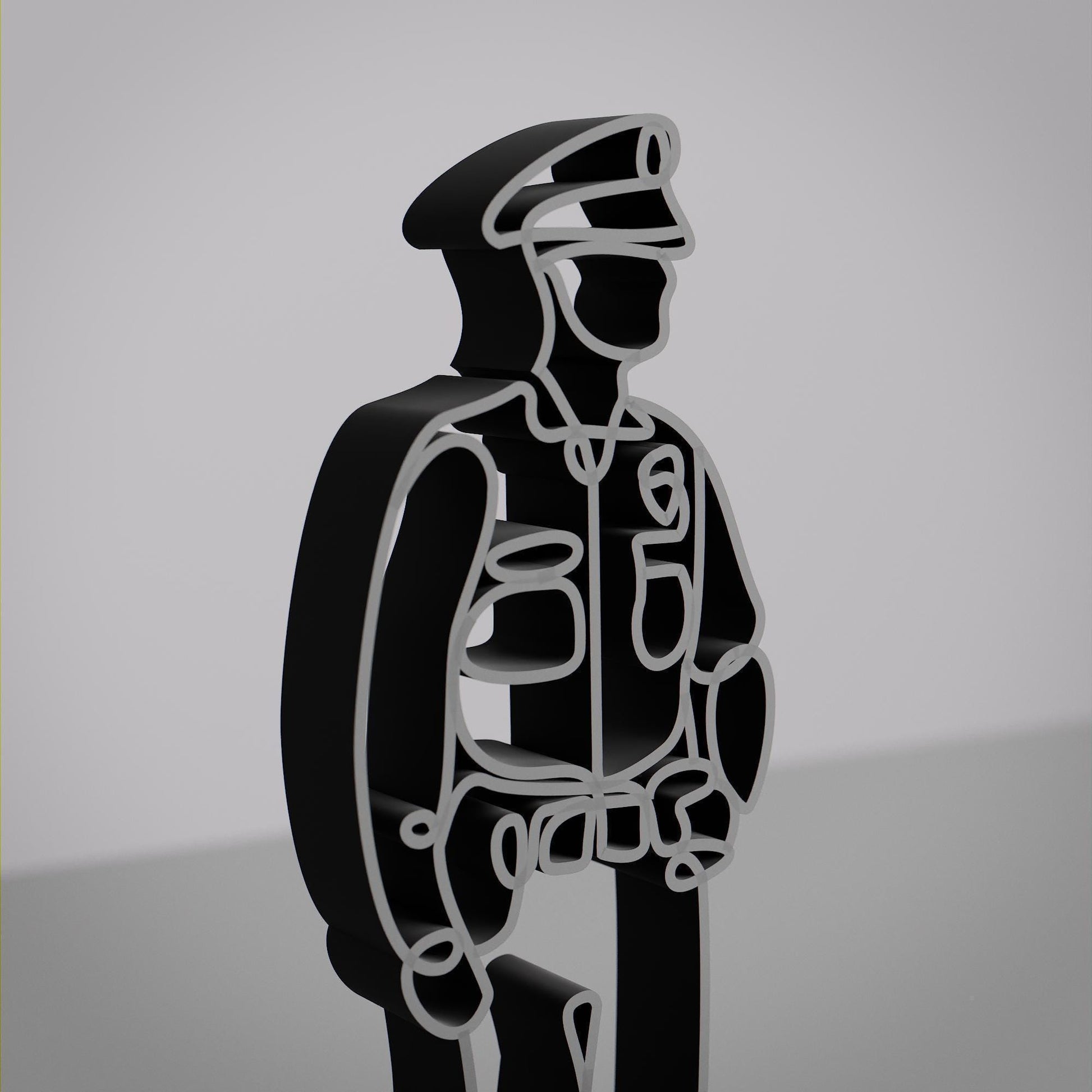 Policeman/Police Officer - Customized Line Art Figure