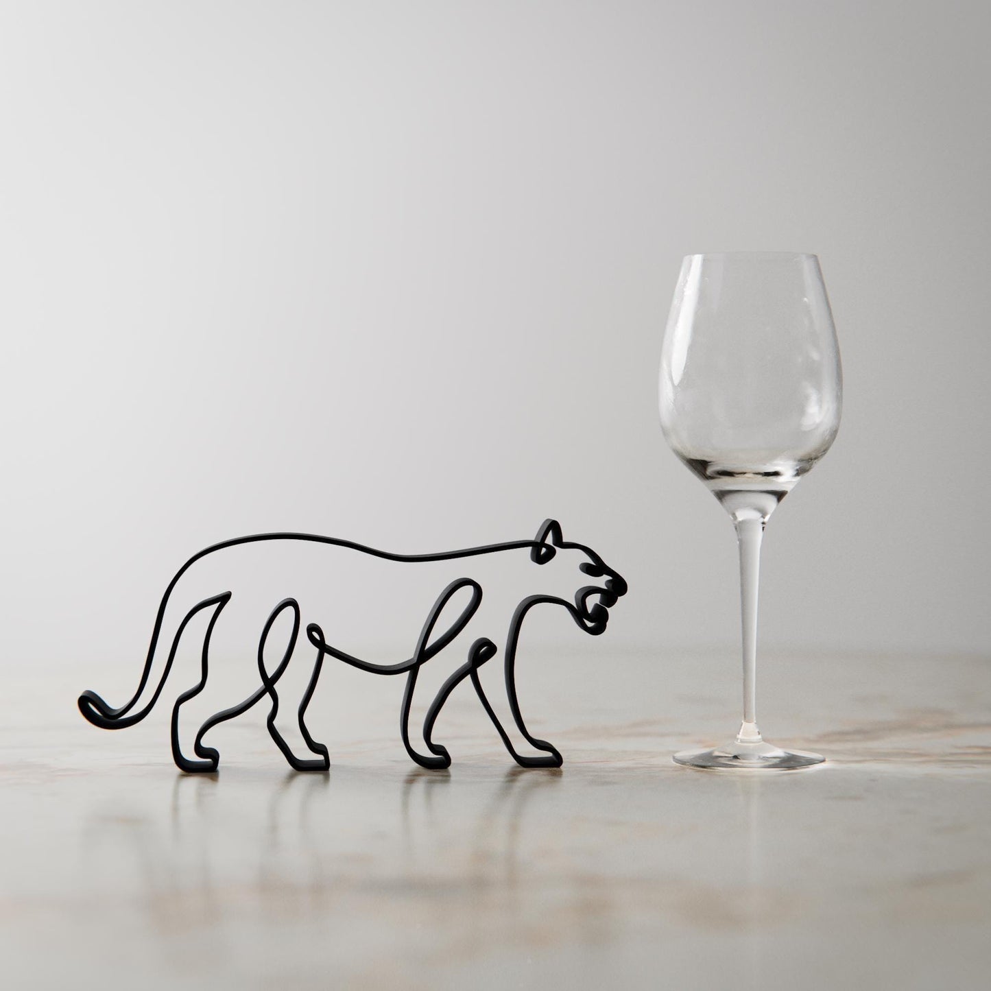 Tiger - Line Art Figure