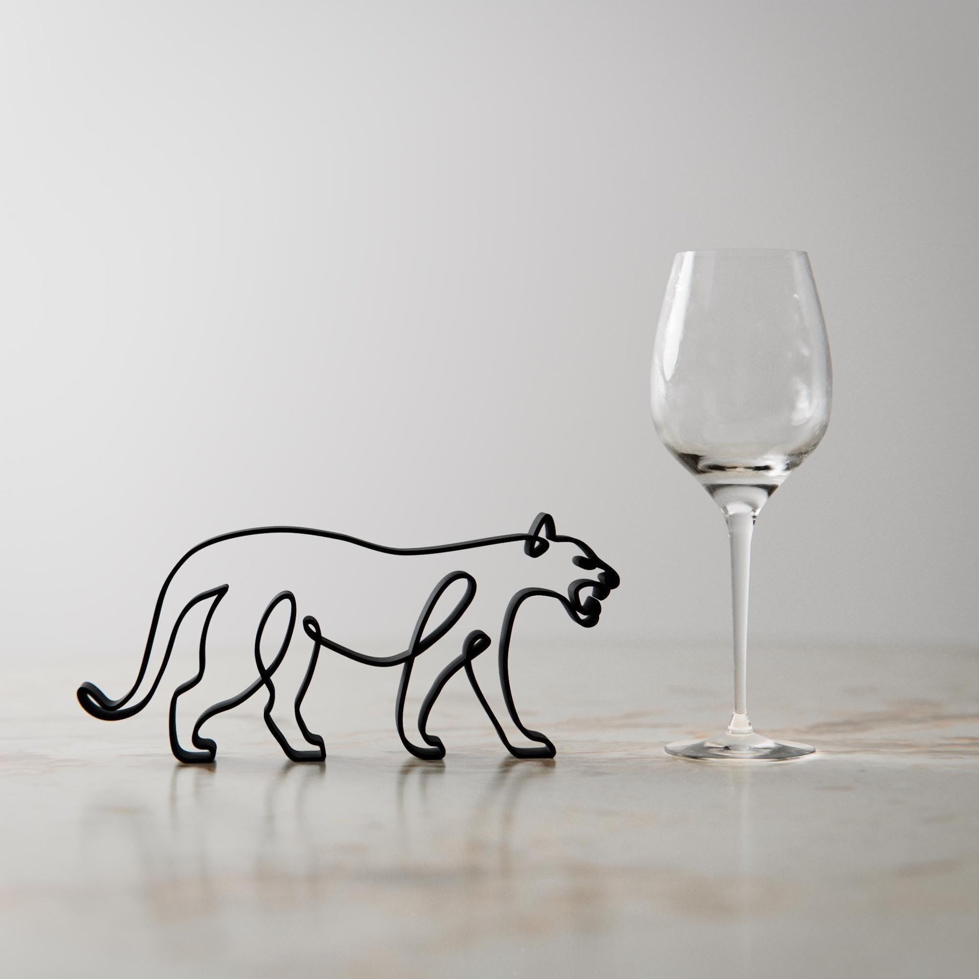 Tiger - Line Art Figure