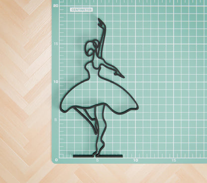 Ballerina 02 - Customized Line Art Figure