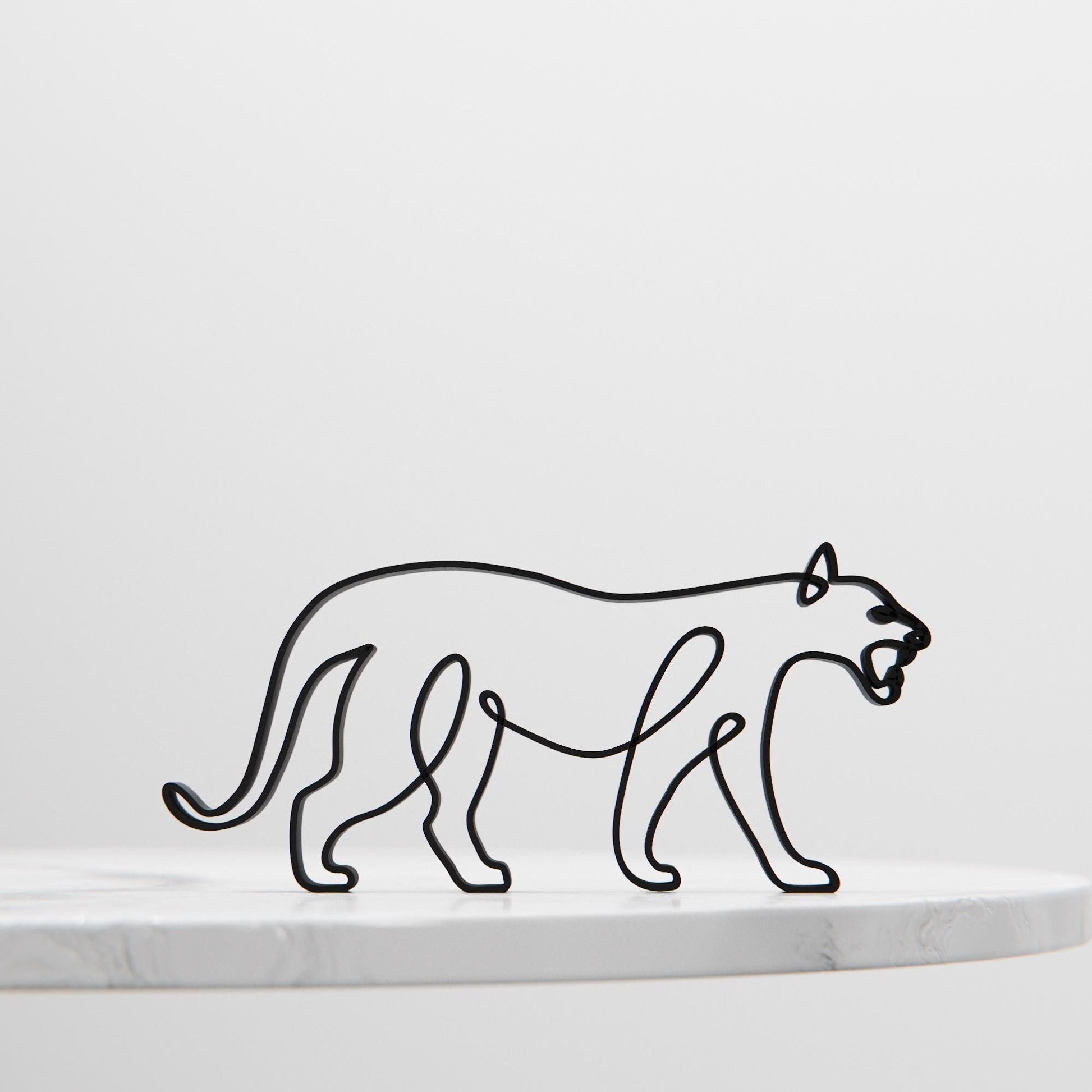 Tiger - Line Art Figure