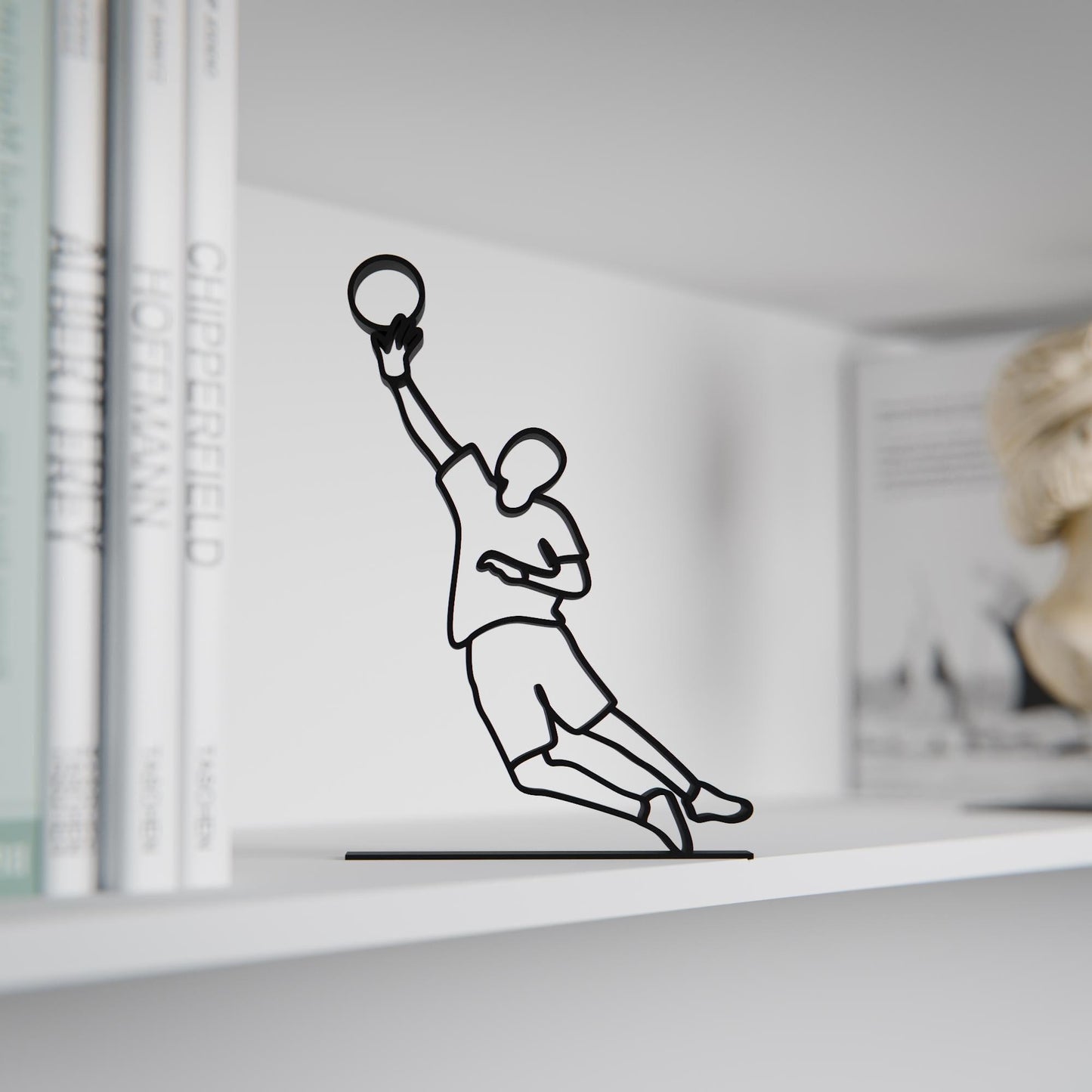Goalkeeper - Customized Line Art Figure