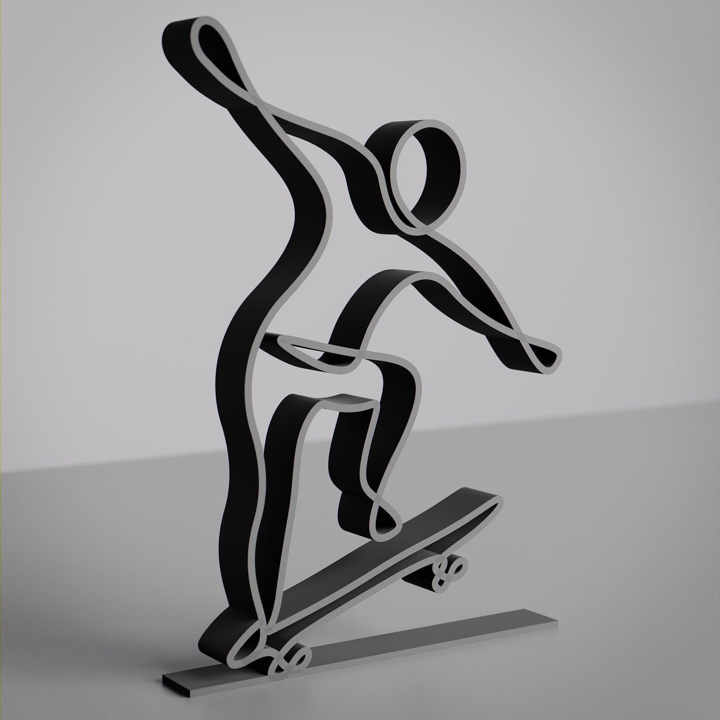 Skater - Customized Line Art Figure