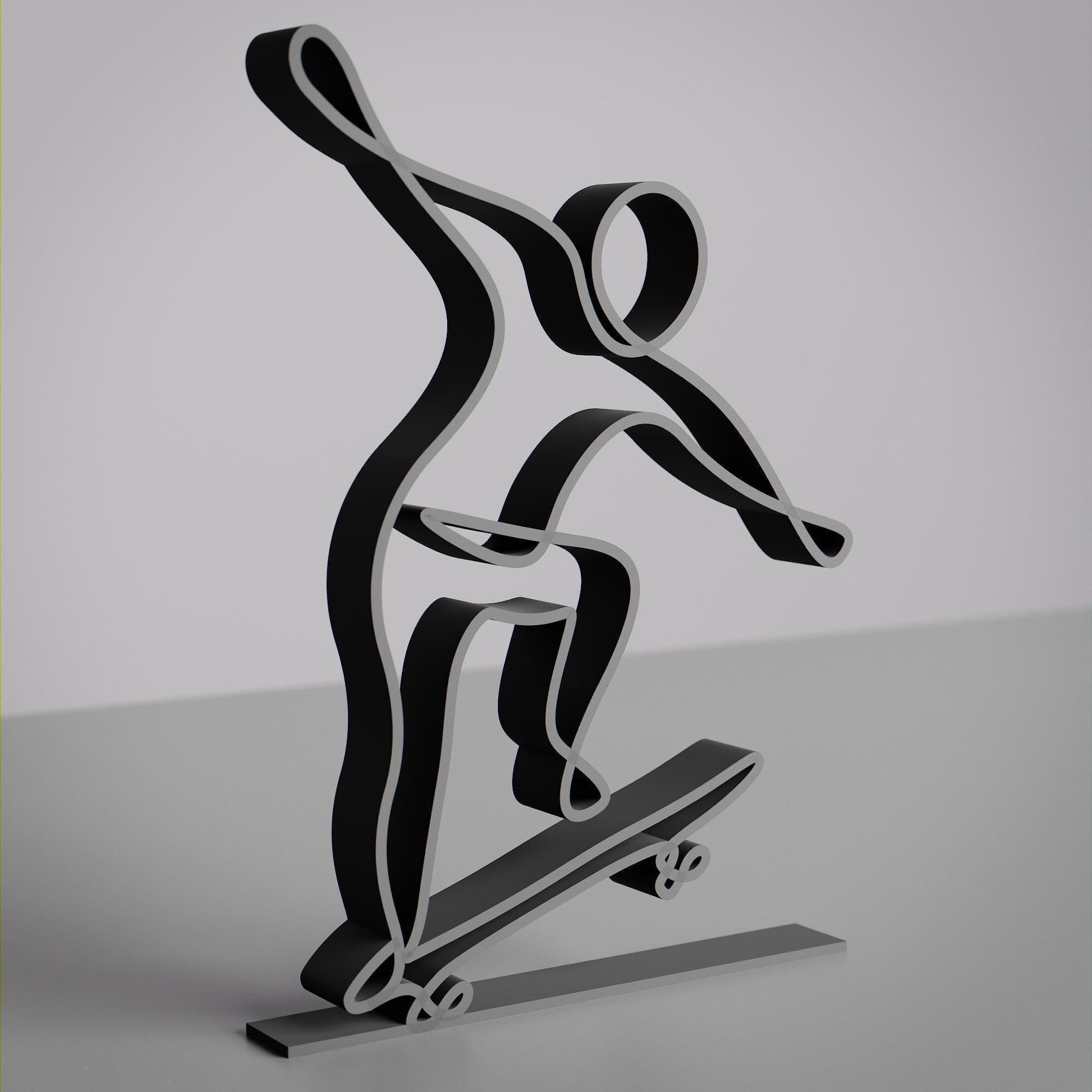 Skater - Customized Line Art Figure