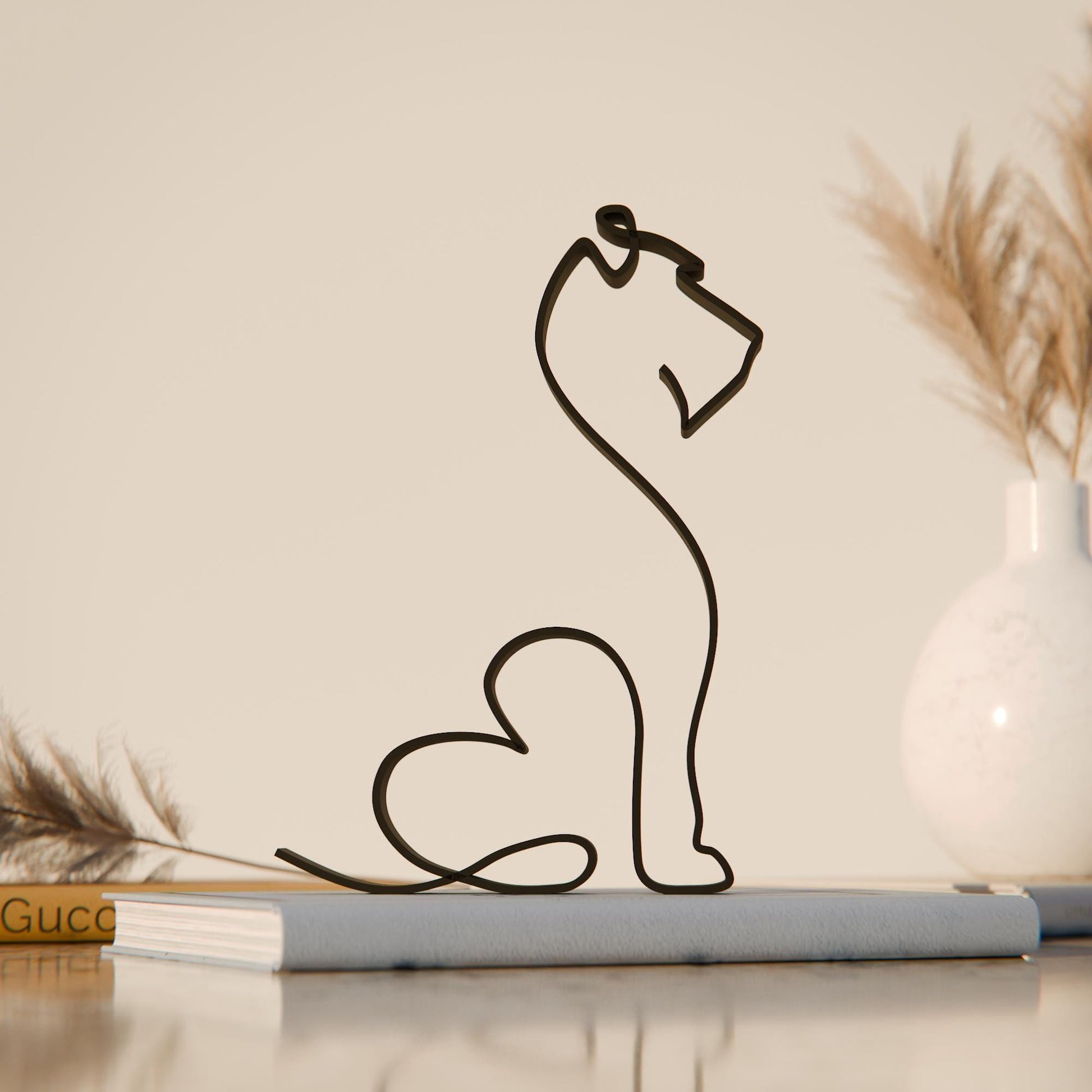 Irish Terrier Dog 29 - Line Art Figure