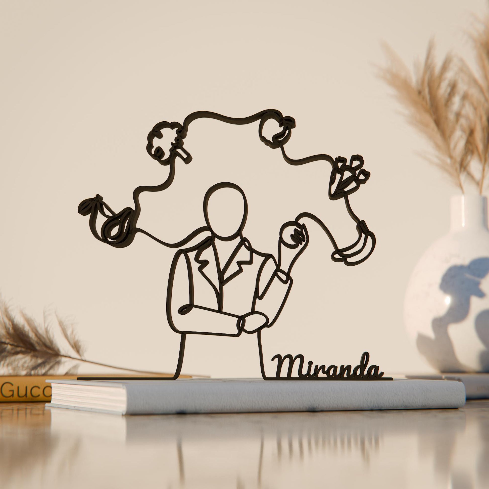 Dietitian - Customized Line Art Figure