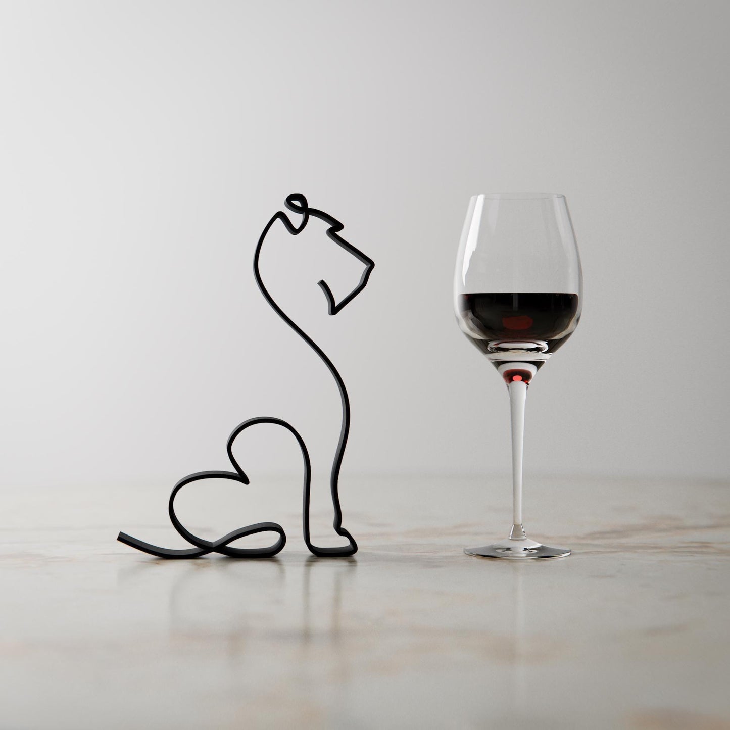 Irish Terrier Dog 29 - Line Art Figure