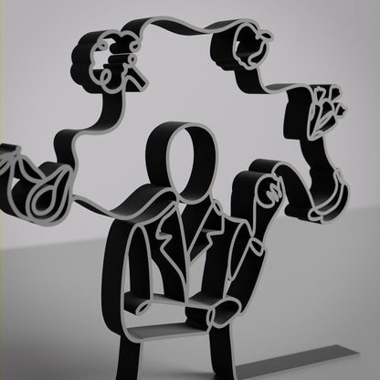 Dietitian - Customized Line Art Figure