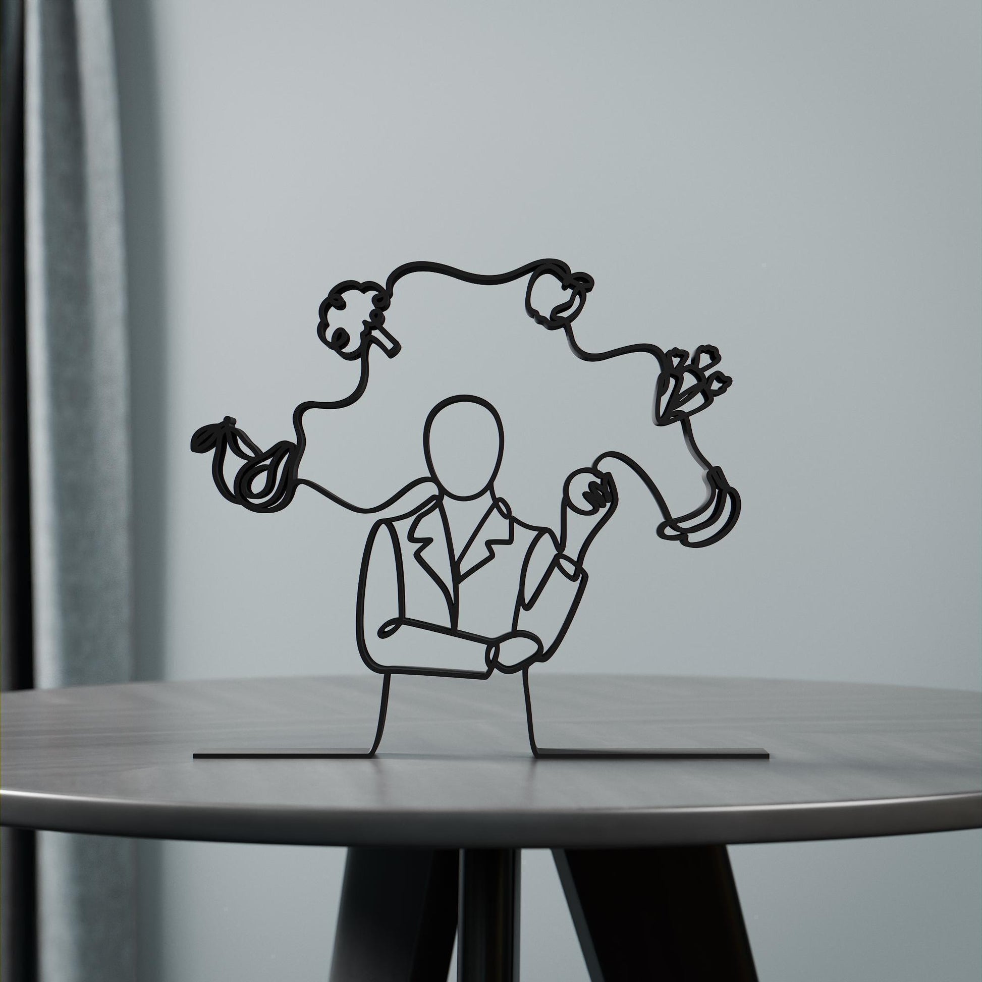 Dietitian - Customized Line Art Figure