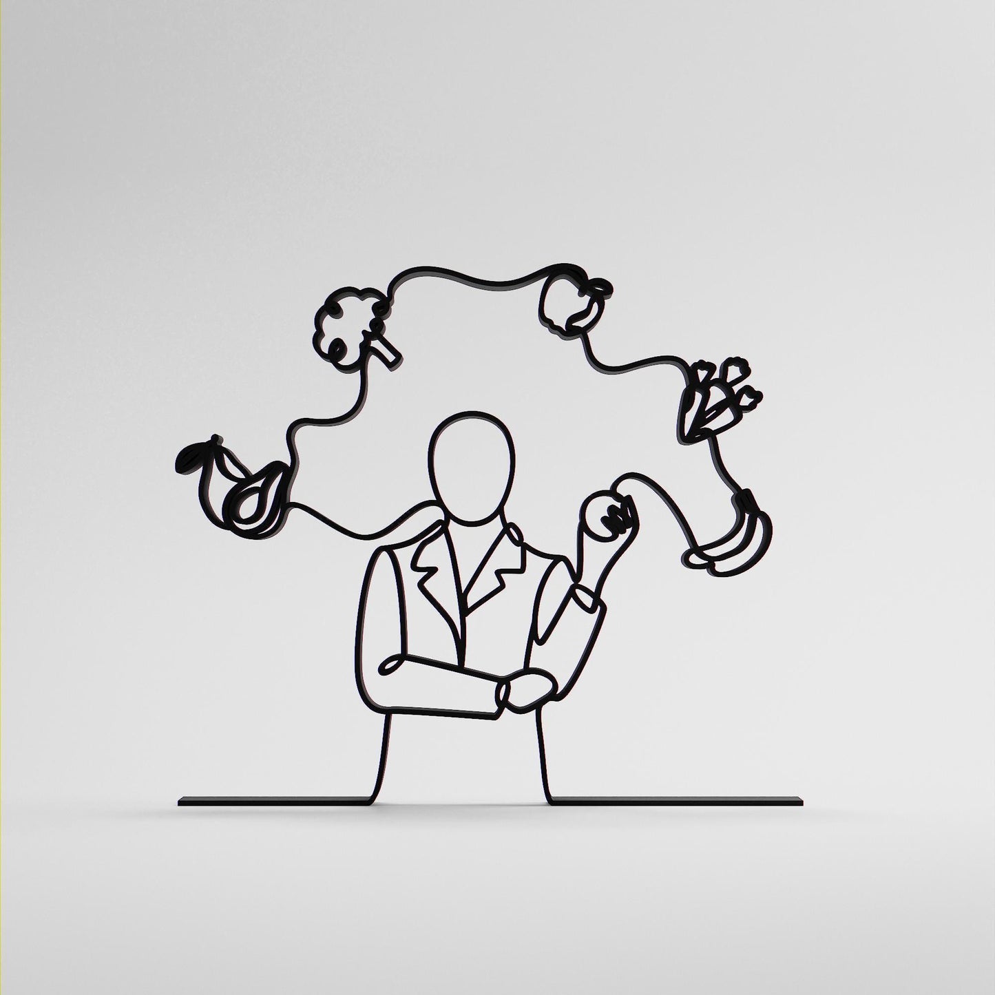 Dietitian - Customized Line Art Figure