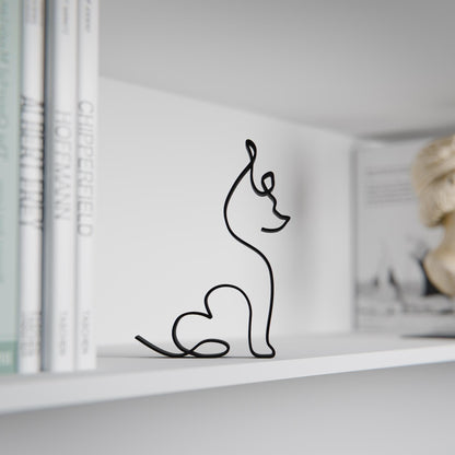 Chinese Crested Dog 07 - Line Art Figure