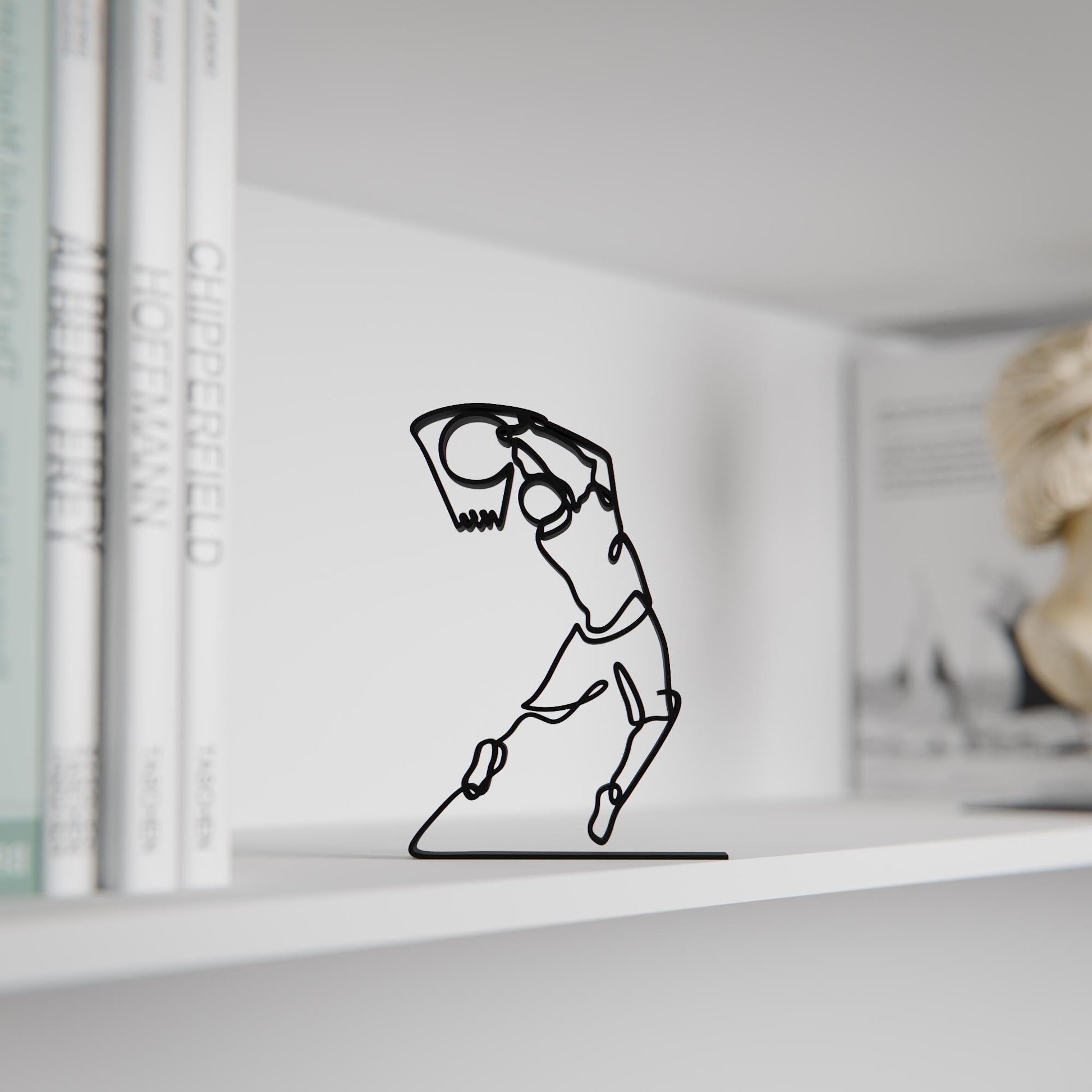 Basketball Player - Customized Line Art Figure