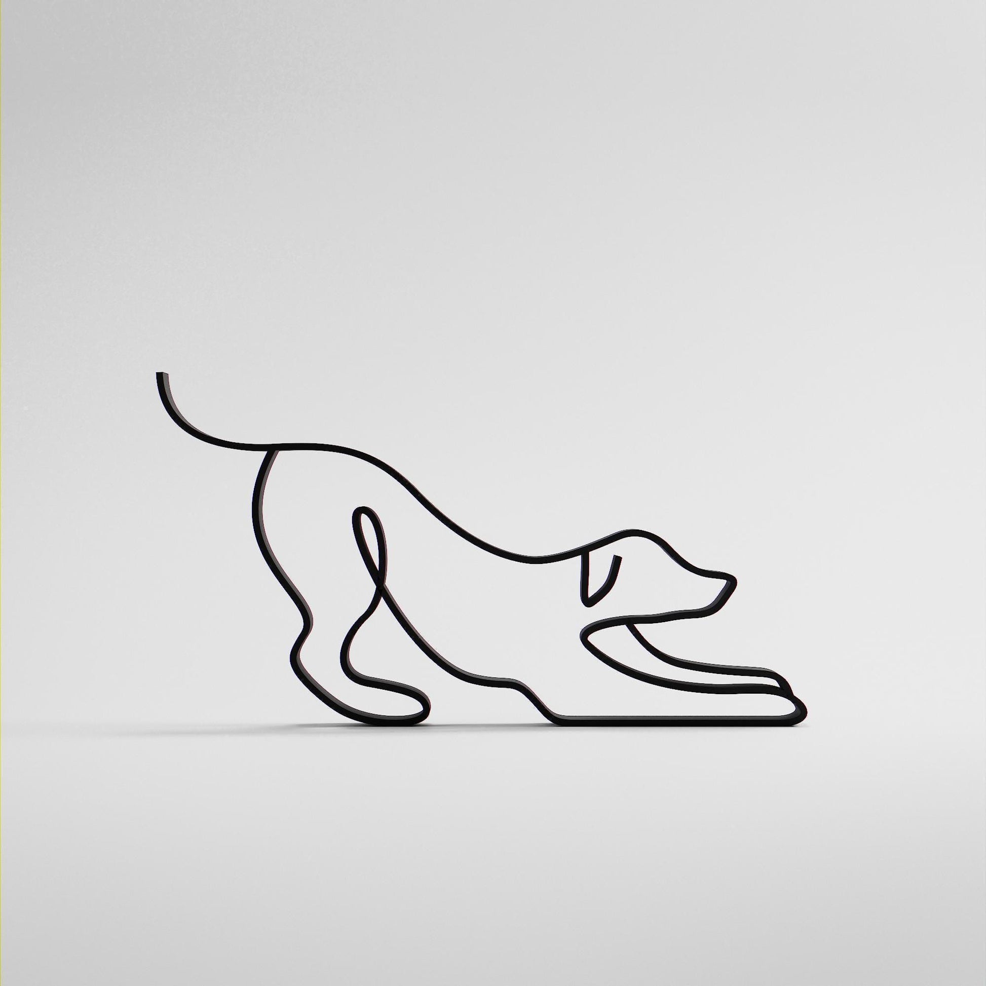 Dog 80 - Line Art Figure