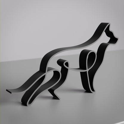 German Shepherd Dog 82 - Line Art Figure
