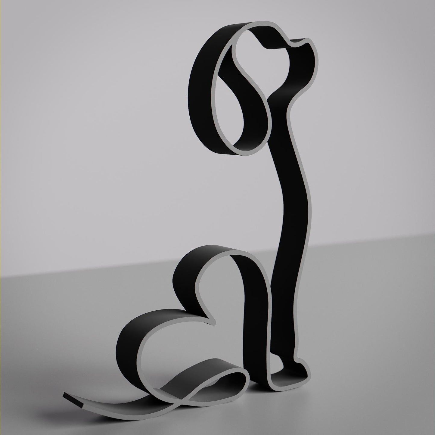 King Charles Spaniel Dog 34 - Line Art Figure