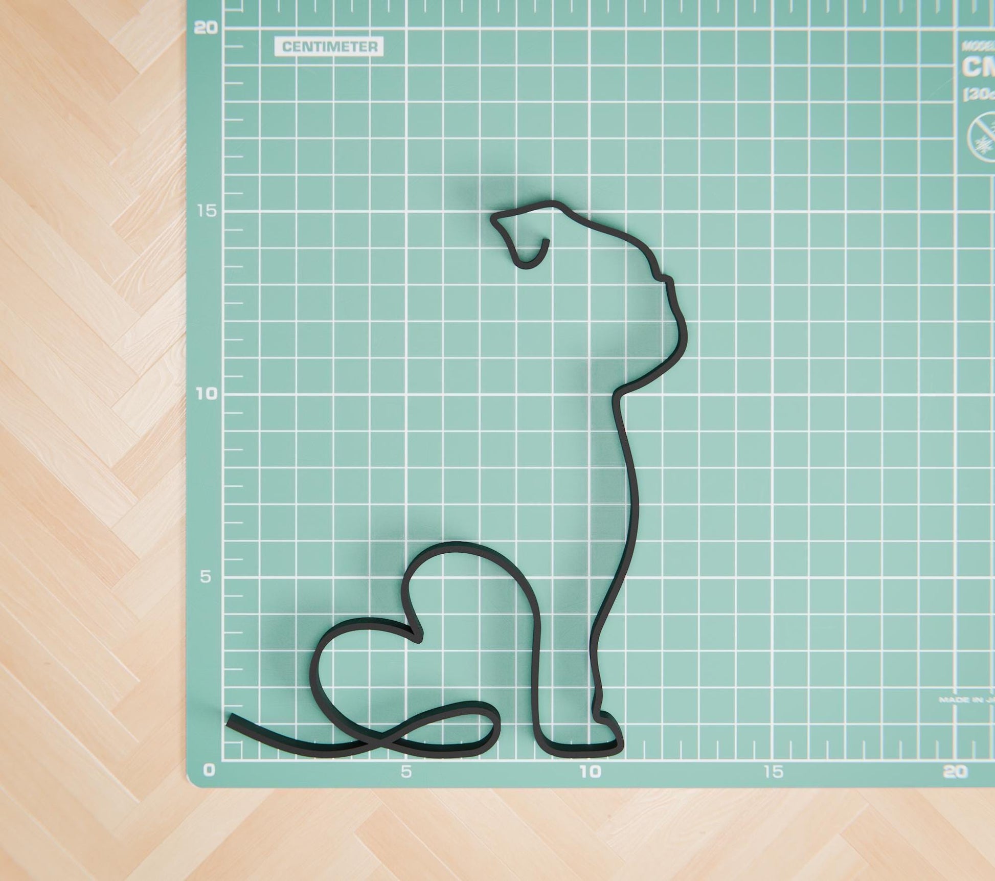 Bulldog Dog 08 - Line Art Figure