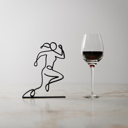 Female Runner - Customized Line Art Figure