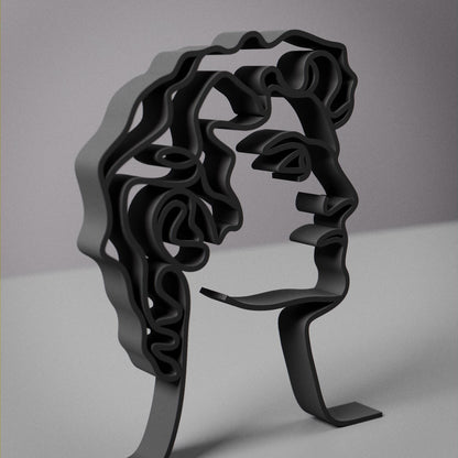 Michelangelo's David - Customized Line Art Figure