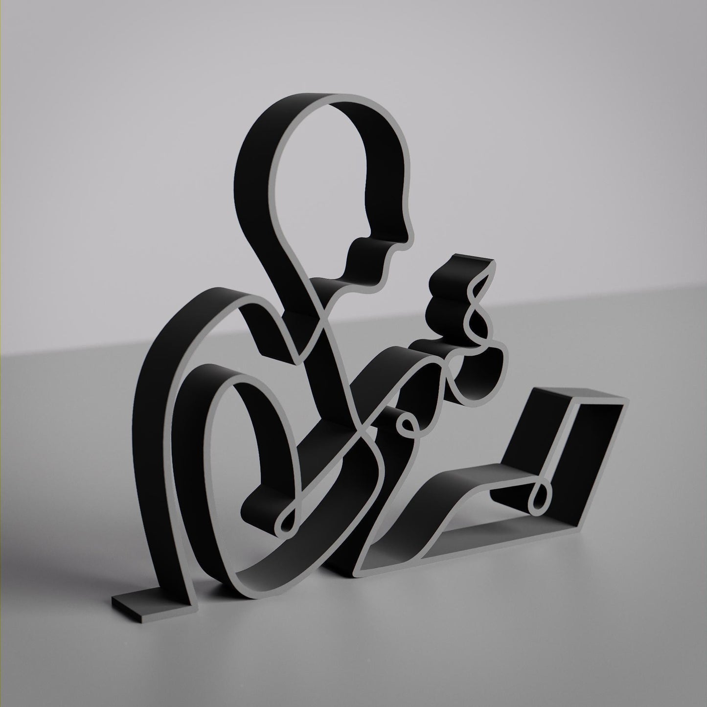 Office Worker - Customized Line Art Figure