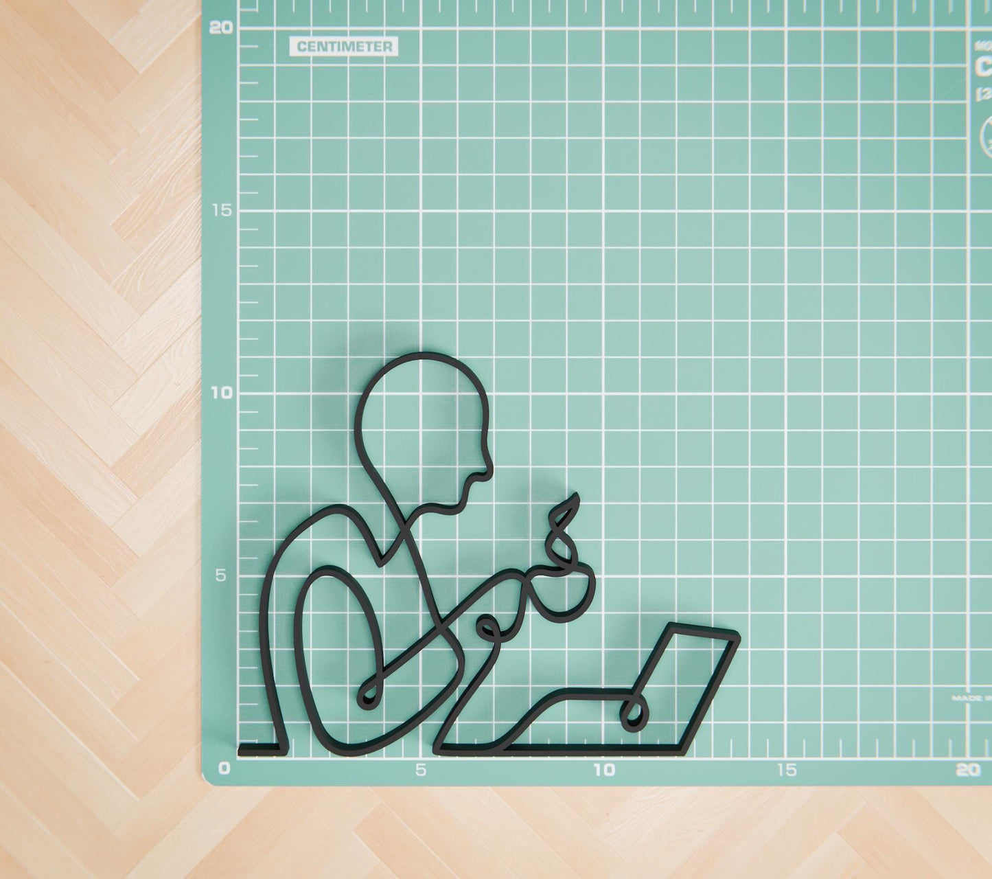 Office Worker - Customized Line Art Figure