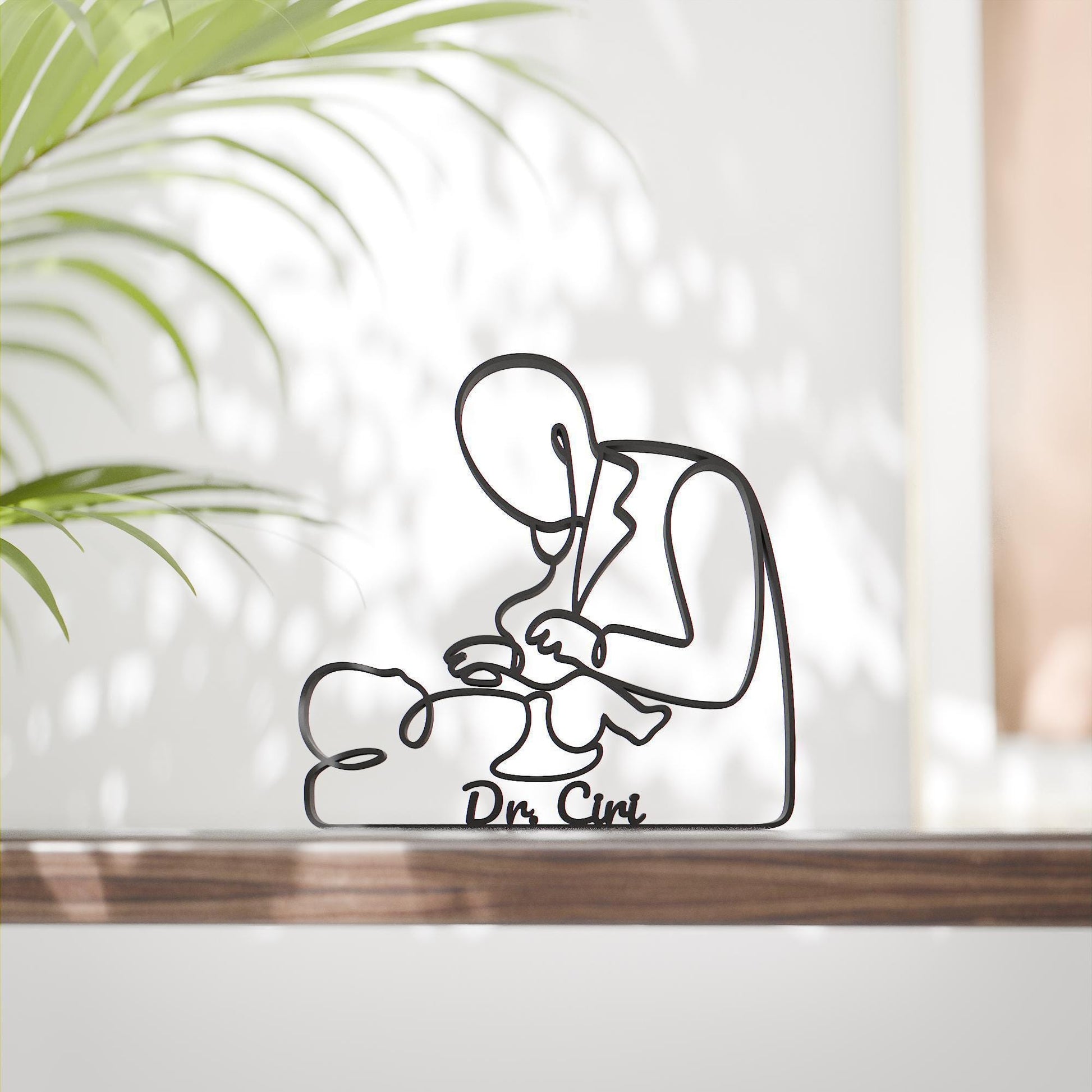 Pediatrician - Customized Line Art Figure