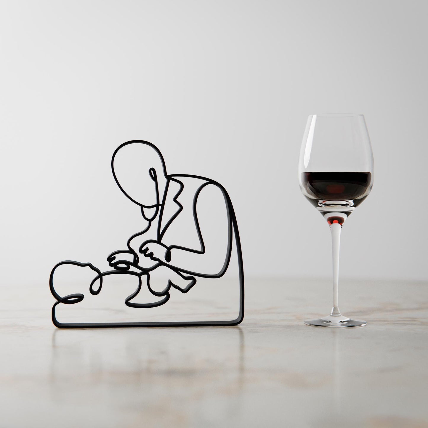 Pediatrician - Customized Line Art Figure