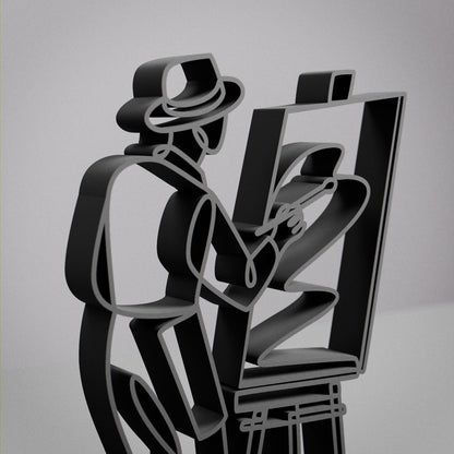 Painter - Customized Line Art Figure