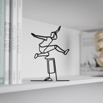 Hurdler - Customized Line Art Figure