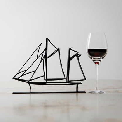 Sailboat 02 - Customized Line Art Figure