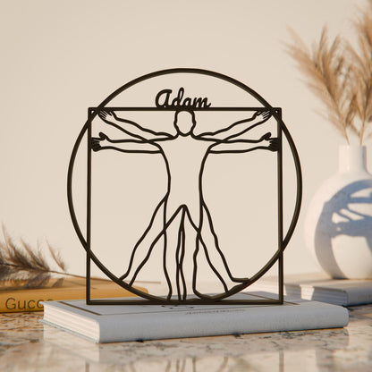 Vitruvian Man - Customized Line Art Figure