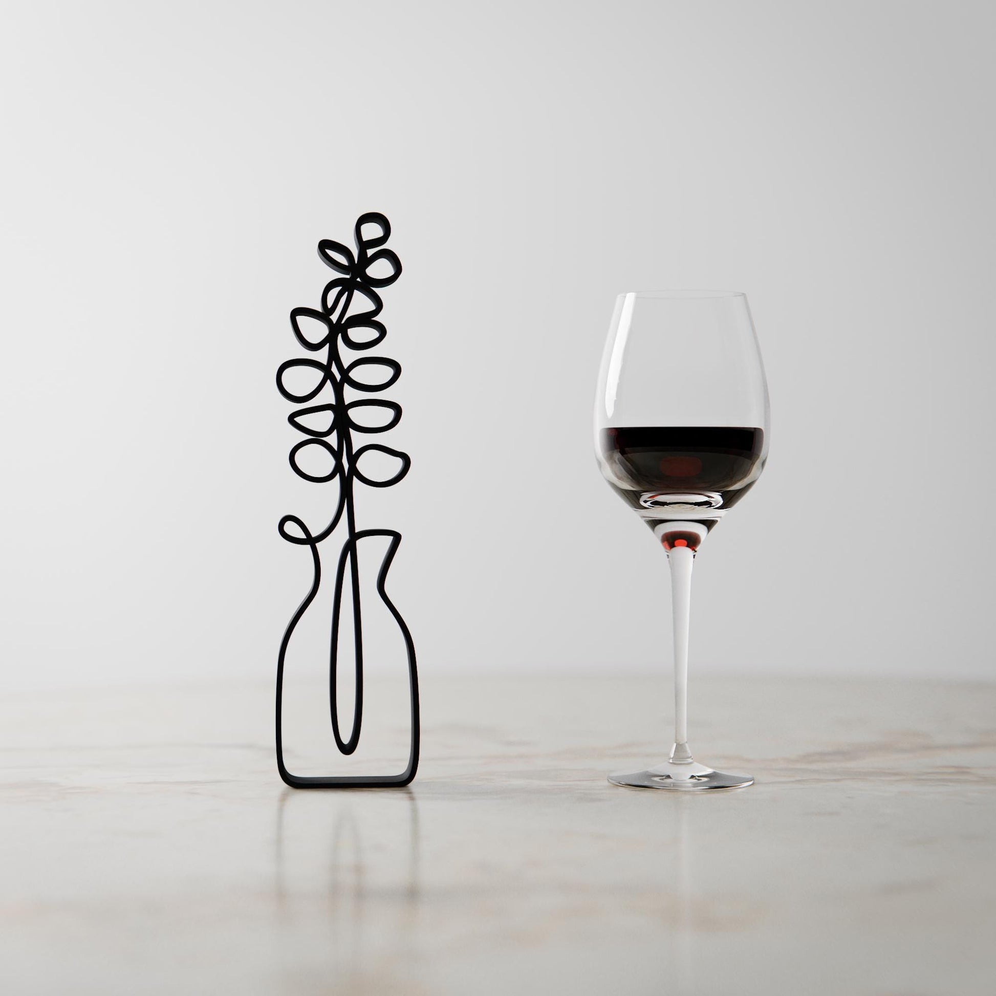 Eucalyptus Plant - Line Art Figure