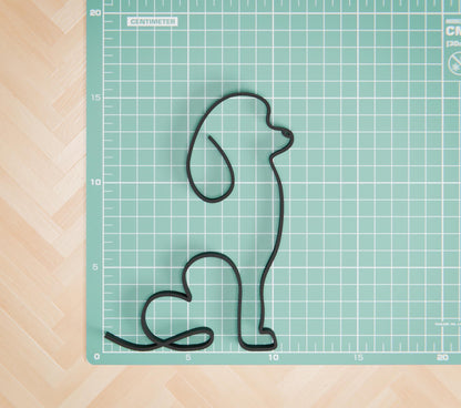 Poodle Dog 01 - Line Art Figure