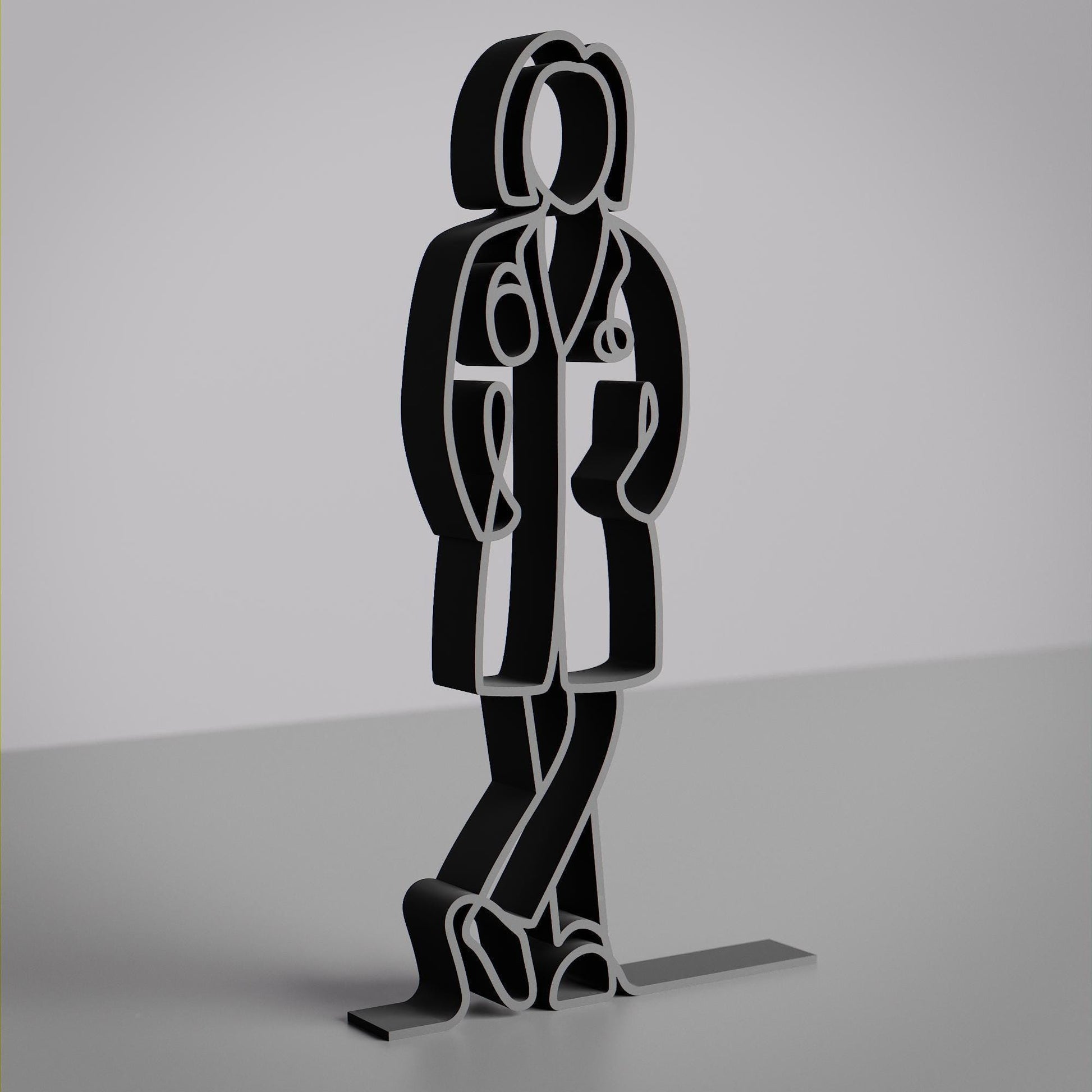 Female Doctor - Customized Line Art Figure