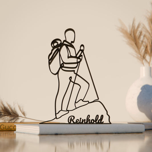 Mountaineer - Customized Line Art Figure