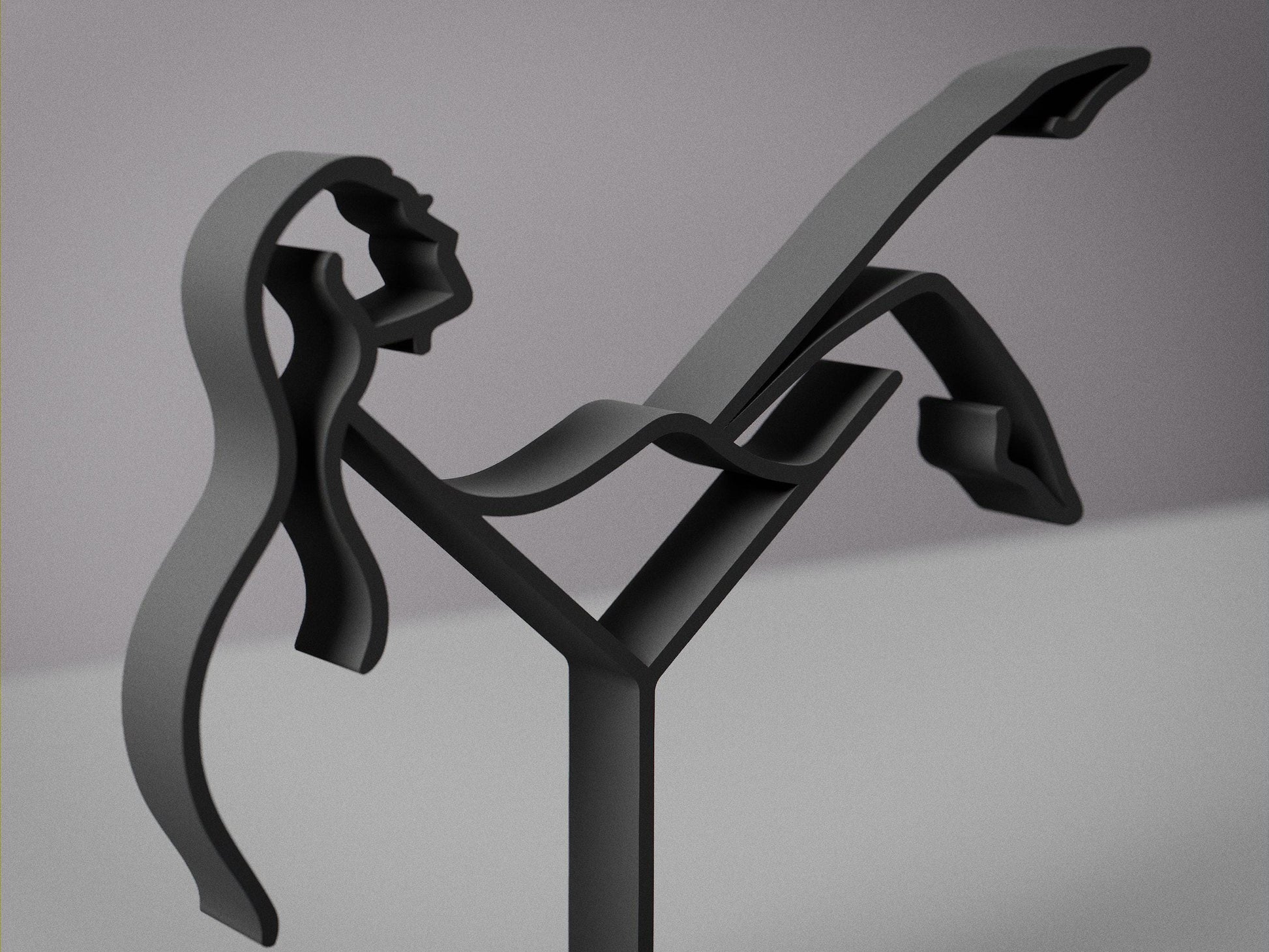 Cocktail Woman - Customized Line Art Figure