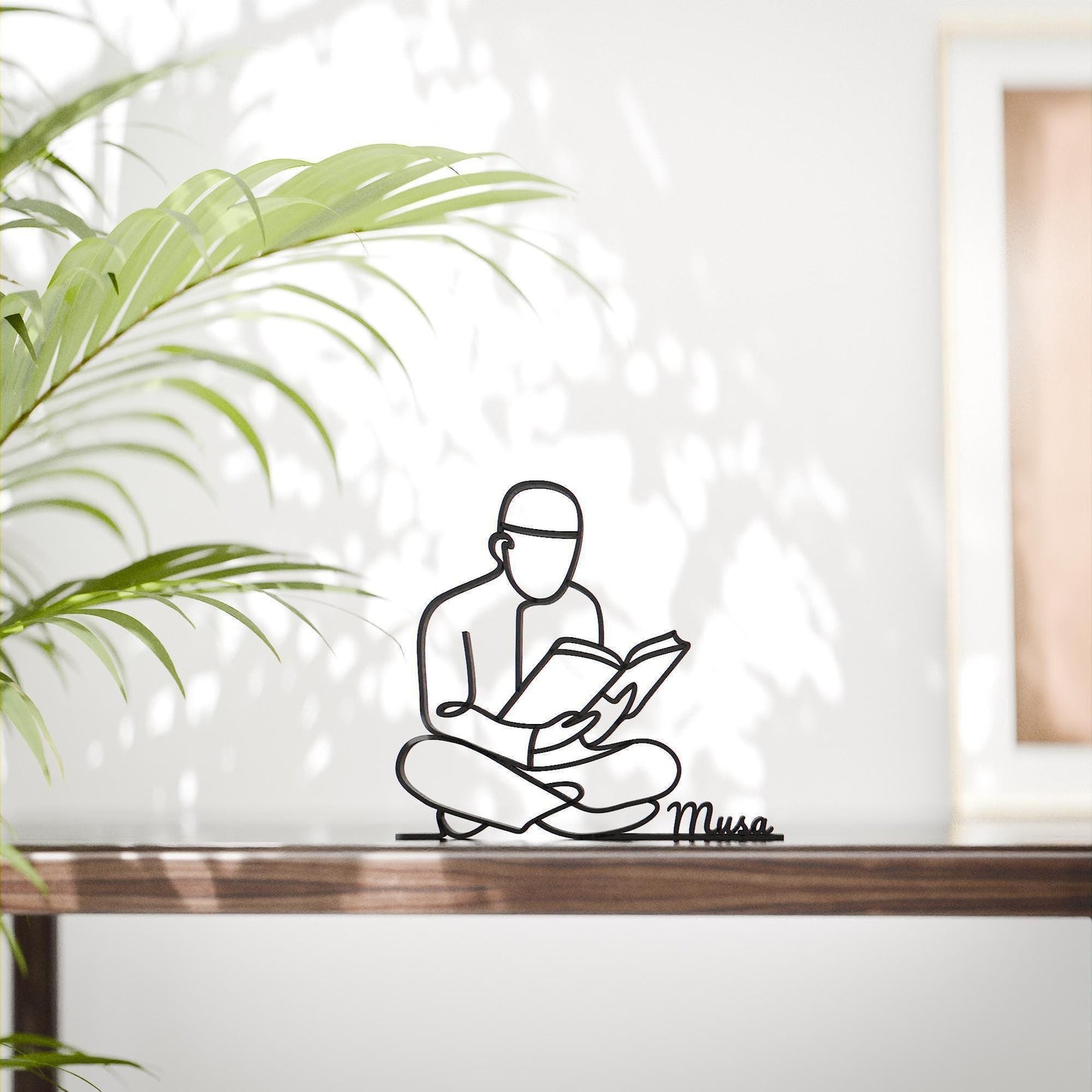 Muslim Man - Customized Line Art Figure