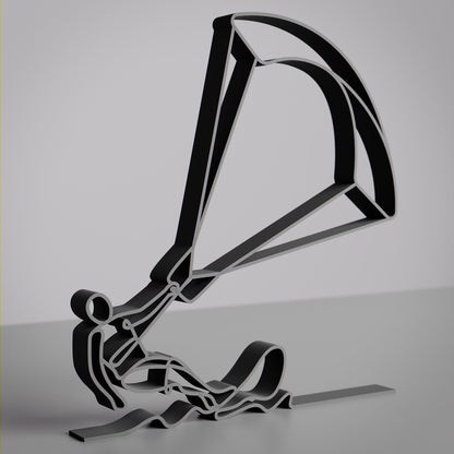 Kite Surfer - Customized Line Art Figure