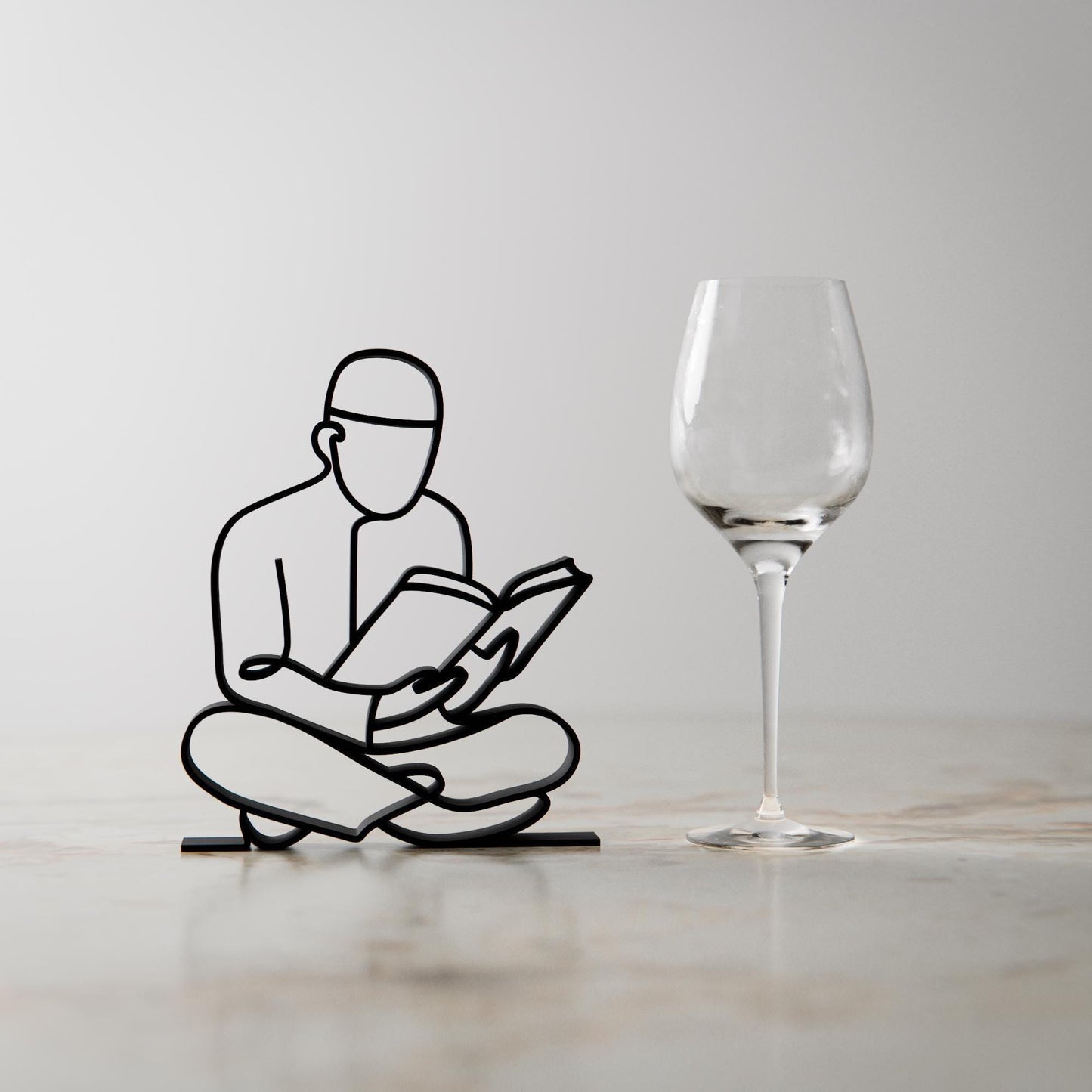 Muslim Man - Customized Line Art Figure